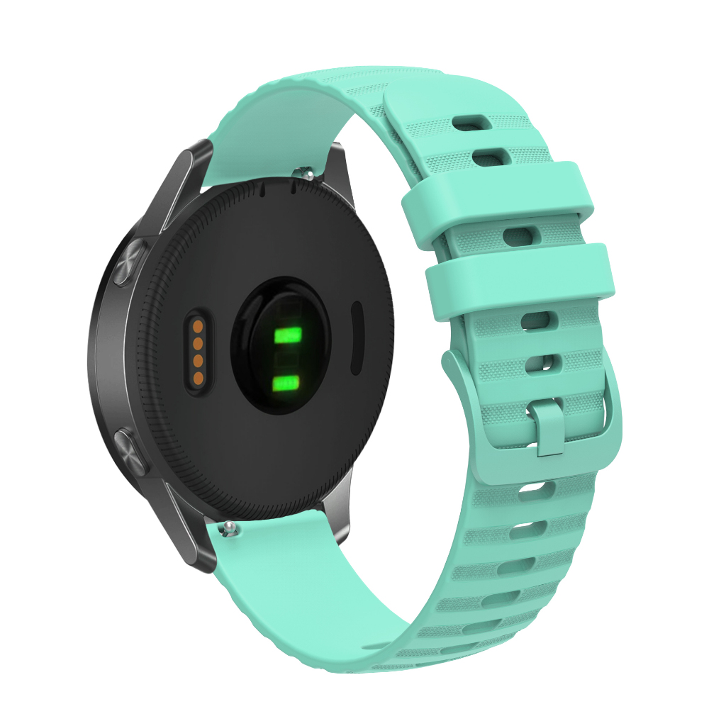 22/20/18mm สายซิลิโคนสําหรับ Garmin Forerunner 265 255 745 Smartwatch Band Forerunner 645 245 165 158 55 265S/255S Soft กีฬาสร ้ อยข ้ อมือ Wave Watchband