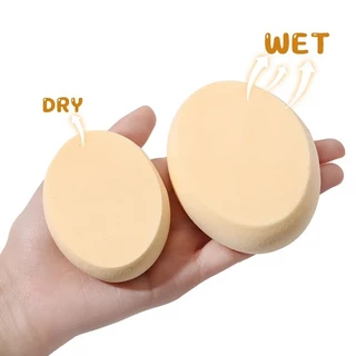 Oval Cosmetic Puff แห้งและเปียกแต่งหน้าฟองน้ำรองพื้นคอนซีลเลอร์เครื่องปั่นอเนกประสงค์เครื่องมือแต่งหน้าอุปกรณ์เสริม