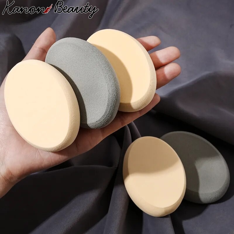 Oval Cosmetic Puff แห้งและเปียกแต่งหน้าฟองน้ำรองพื้นคอนซีลเลอร์เครื่องปั่นอเนกประสงค์เครื่องมือแต่งหน้าอุปกรณ์เสริม