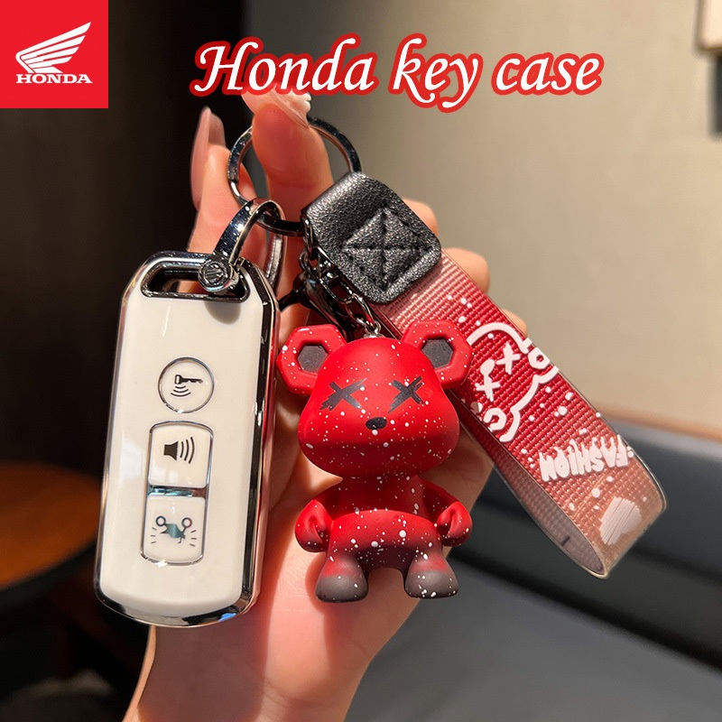 Honda เคสกุญแจรถจักรยานยนต์สําหรับ Honda SH 125-150/PCX150/FORZA 300 /NS110R/FORZA 350 พวงกุญแจรถ