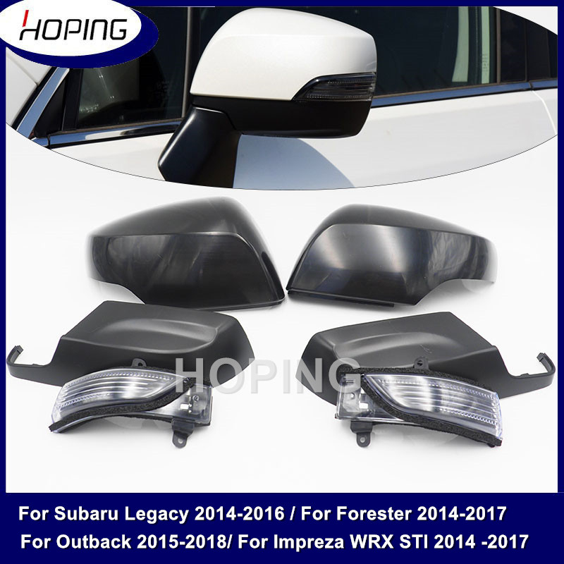 กระจกมองหลังพร ้ อมไฟเลี ้ ยวโคมไฟสําหรับ Subaru Forester 14-18 สําหรับ Legacy 14-16 สําหรับ Outback 15-18 XV 13-16
