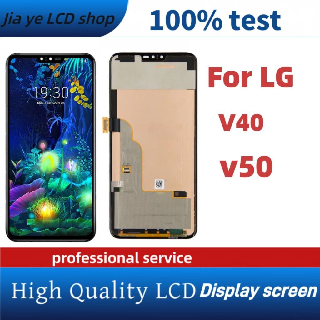 Amoled กรอบหน้าจอสัมผัส LCD แบบเปลี่ยน สําหรับ LG V50 ThinQ 5G LG V40 ThinQ