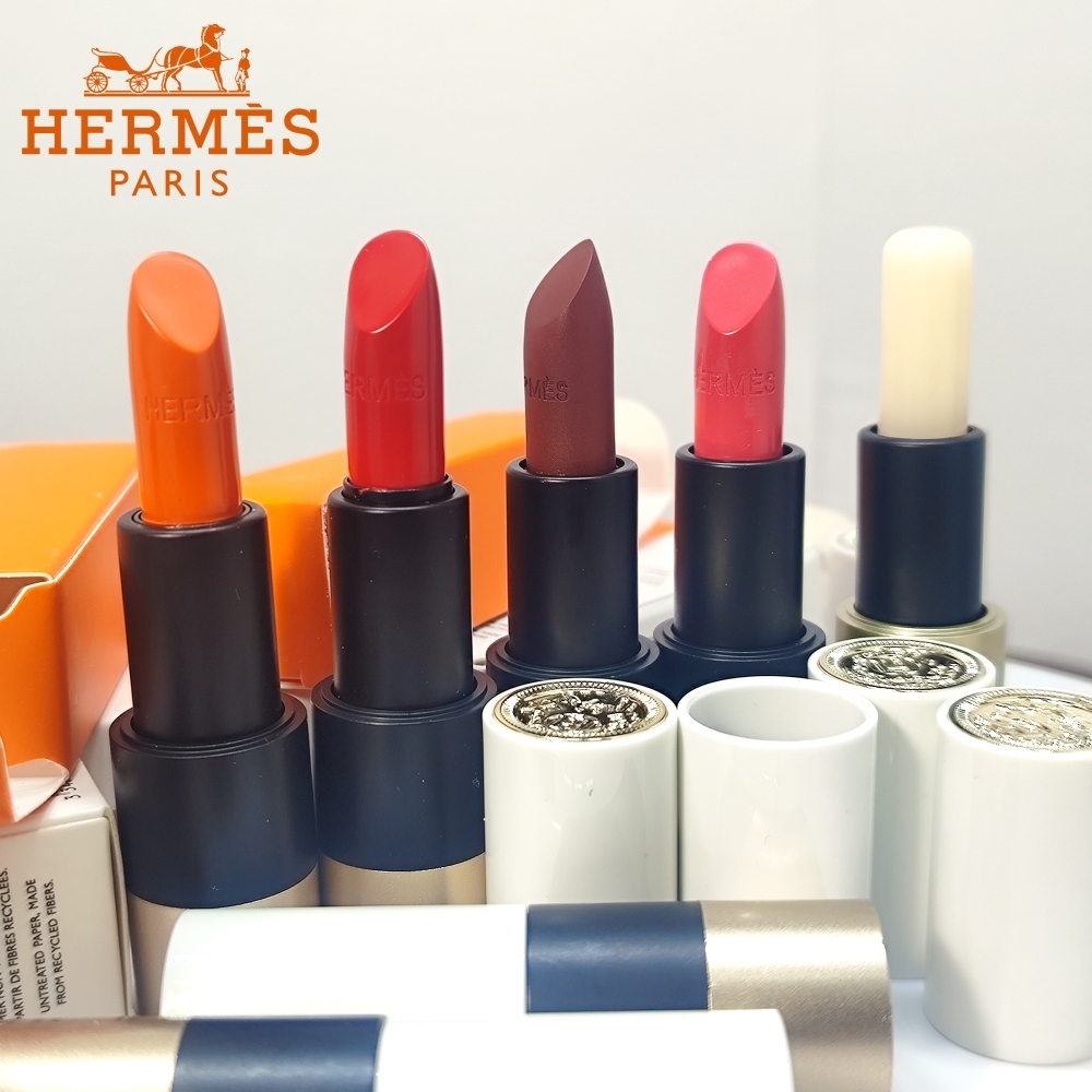 2024 สไตล ์ ใหม ่ Hermes ลิปสติกซาติน Moisturizing Matte Lip Care Lip Balm Keep Moisturizing 1.5g