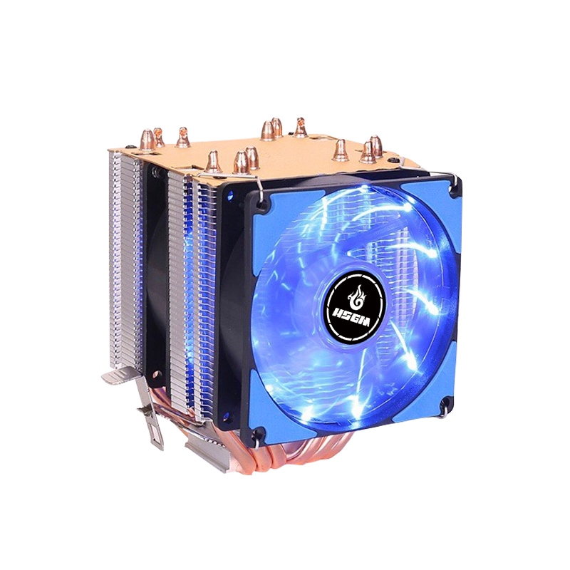 6-ท ่ อความร ้ อน CPU Tower Cooler พร ้ อมพัดลม RGB สําหรับเมนบอร ์ ด X79/X99