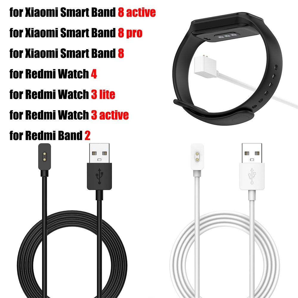 Usb Charger สําหรับ Xiaomi Smart Band 8 Active Pro เปลี ่ ยนสายชาร ์ จสําหรับ Redmi Watch 4 3 Lite Active / Redmi Band 2