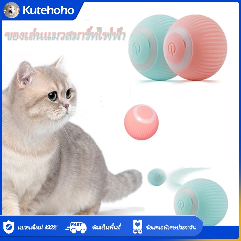 พร้อมส่งจากไทย! ลูกบอลแมวไฟฟ้าวิ่งอัตโมัติ ชาร์จแบตได้ Petgravity Smart Ball Cat Toy (คละสี)