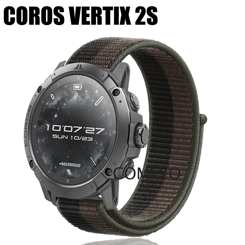 สําหรับ COROS VERTIX 2S สายสมาร ์ ทนาฬิกาไนลอนห ่ วงกีฬาผู ้ หญิงผู ้ ชายสายรัดข ้ อมือ