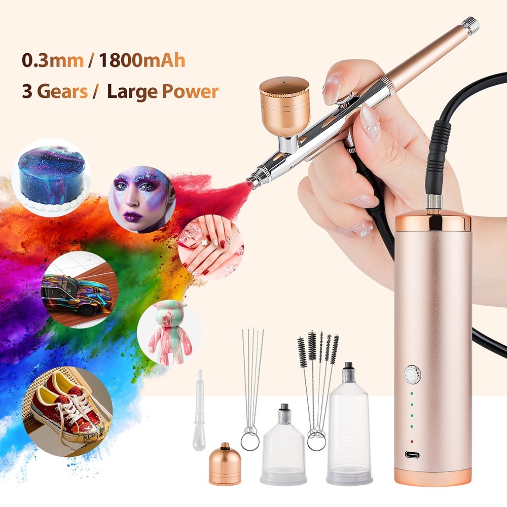 Foreverlily 3 Gear Oxygen Injector ให ้ ความชุ ่ มชื ้ นแก ่ ผิว เหมาะสําหรับการใช ้ งานที ่ หลากหลายรวมถึงเล ็ บ Facial Moisturizing และแต ่ งหน ้ าเค ้ กและคุกกี ้ ตกแต ่ ง