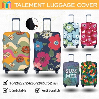 ผ้าคลุมกระเป๋าเดินทาง ดอกไม้ ผ้าสแปนเด็กซ์ แบบยืดหยุ่น ยืดหย…