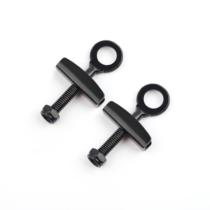 2 ชิ้นเกียร์คงที่จักรยานโซ่ปรับ Bolt ความเร็วเดียว Fixie จักรยานโซ่ Tensioner Adjuster Adjuster