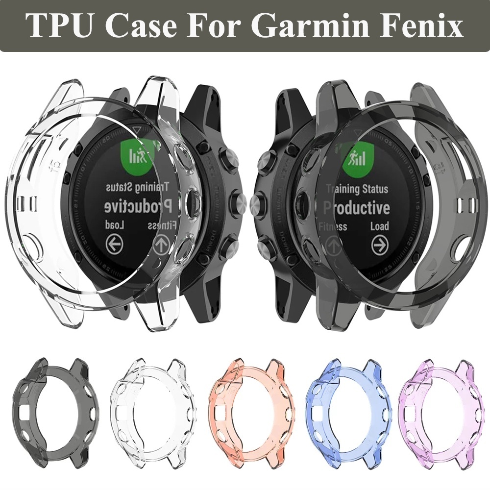 Soft TPU นาฬิกาป ้ องกันสําหรับ Garmin Fenix 6 6S 6X 5 5S 5X Plus กรณีซิลิโคนป ้ องกันสําหรับ 6 Pro 6S Pro 6X Pro นาฬิกาอุปกรณ ์ เสริม
