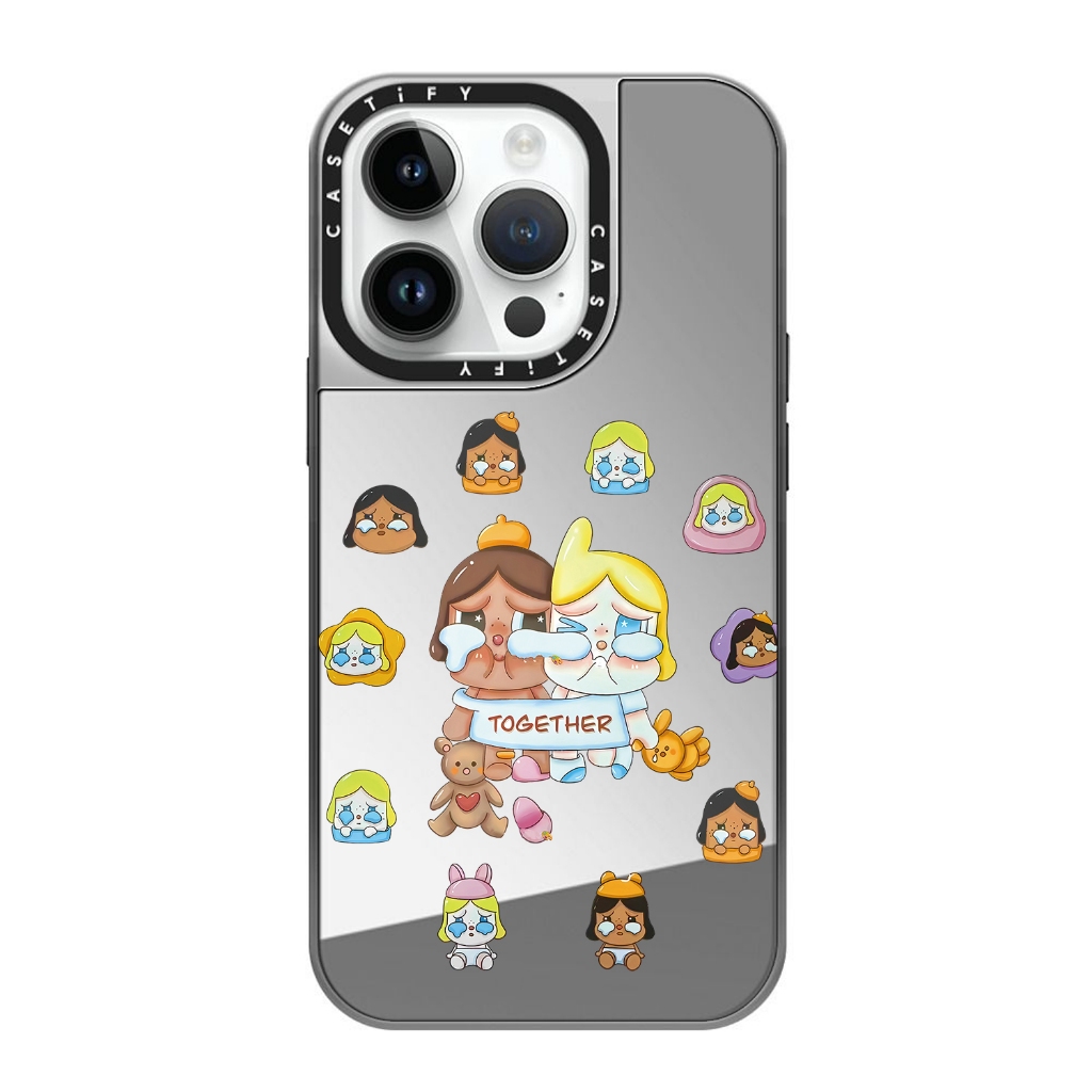 มือในมือ Powerpuff สาวชุบฝาครอบโทรศัพท ์ สําหรับ iPhone 15Promax 15Pro 15Plus 15 14 13Promax 13Pro 13 12Promax 12Pro 12 11