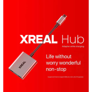 Xreal Hub 120hz 2IN1 USB-C PD Fast Charging Adapter อะแดปเตอร ์ วิดีโอแบบพกพาสําหรับ XREAL AIR/AIR2 แว ่ นตาสวิทช ์ PS4 PS5 Converter