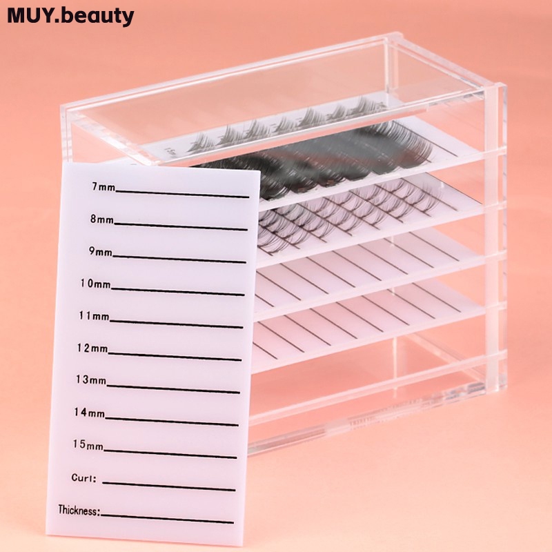 5 ชั ้ นกล ่ องเก ็ บขนตาอะคริลิคพาเลทขนตาปลอมผู ้ ถือ Lash Extension อุปกรณ ์ ขาตั ้ งจอแสดงผลเครื ่ องมือแต ่ งหน ้ า - รูปที่ 5