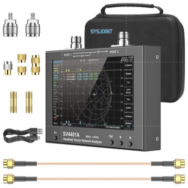 7 นิ้ว 50KHz-4.4GHz SV4401A Touch LCD NanoVNA RNA Vector Network Tester เครื่องวิเคราะห์เสาอากาศ UHF