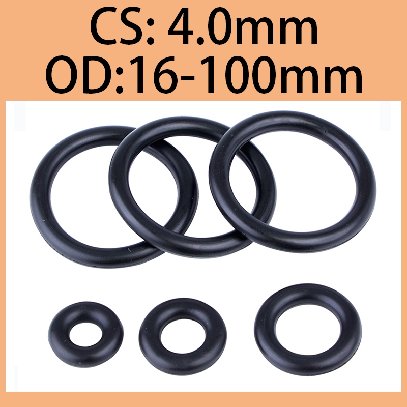 โอริง O-Ring ปะเก็นโอริงยางไนไตร NBR กลางลวด 4.0 มม.เส ้ นผ ่ านศูนย ์ กลางภายนอก 16-100 มม .