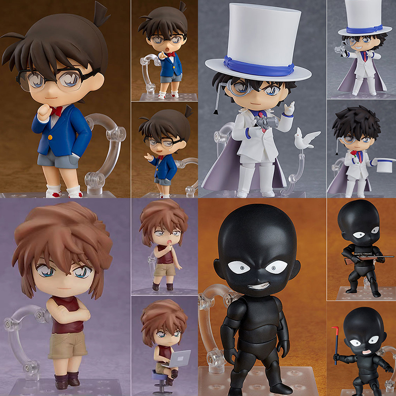 โมเดลฟิกเกอร์ Nendoroid Detective Conan 1412 Kaitou Kiddo 803 Edogawa Konan 1140 Ai Haibara 878 Prisoner Change Face Anime Articulad