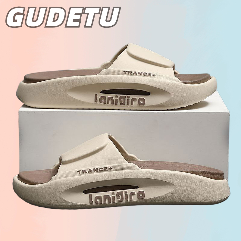 GUDETU รองเท้าแตะลําลอง พื้นนิ่ม พื้นหนา กันลื่น เหมาะกับใส่กลางแจ้ง แฟชั่นสําหรับผู้ชาย