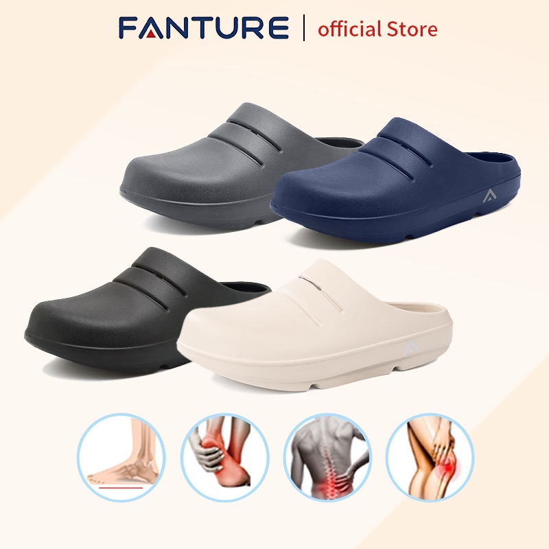 Fanture รองเท้าแตะฟลิปฟลอป แบบนิ่มพิเศษ บรรเทาอาการปวดเท้า สําหรับผู้ชาย และผู้หญิง รุ่นสวมหัวโตรองเท้าเพื่อสุขภาพ น้ำหนักเบา ผู้ที่มีปัญหาเท้าแบน