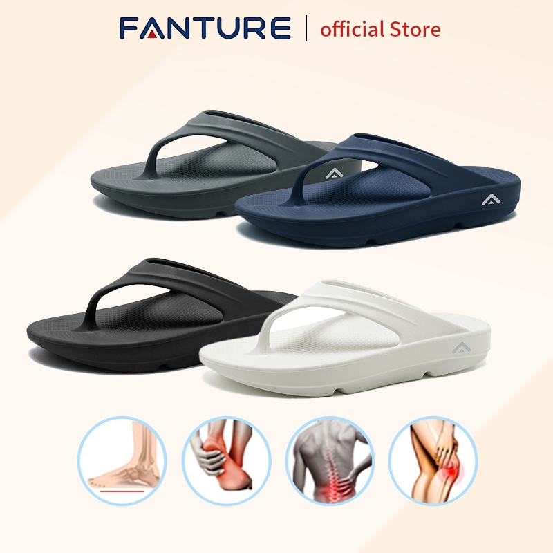 Fanture รองเท้าแตะฟลิปฟลอป แบบนิ่มพิเศษ บรรเทาอาการปวดเท้า สําหรับผู้ชาย และผู้หญิง รุ่นสวมหัวโตรองเท้าเพื่อสุขภาพ น้ำหนักเบา ผู้ที่มีปัญหาเท้าแบน