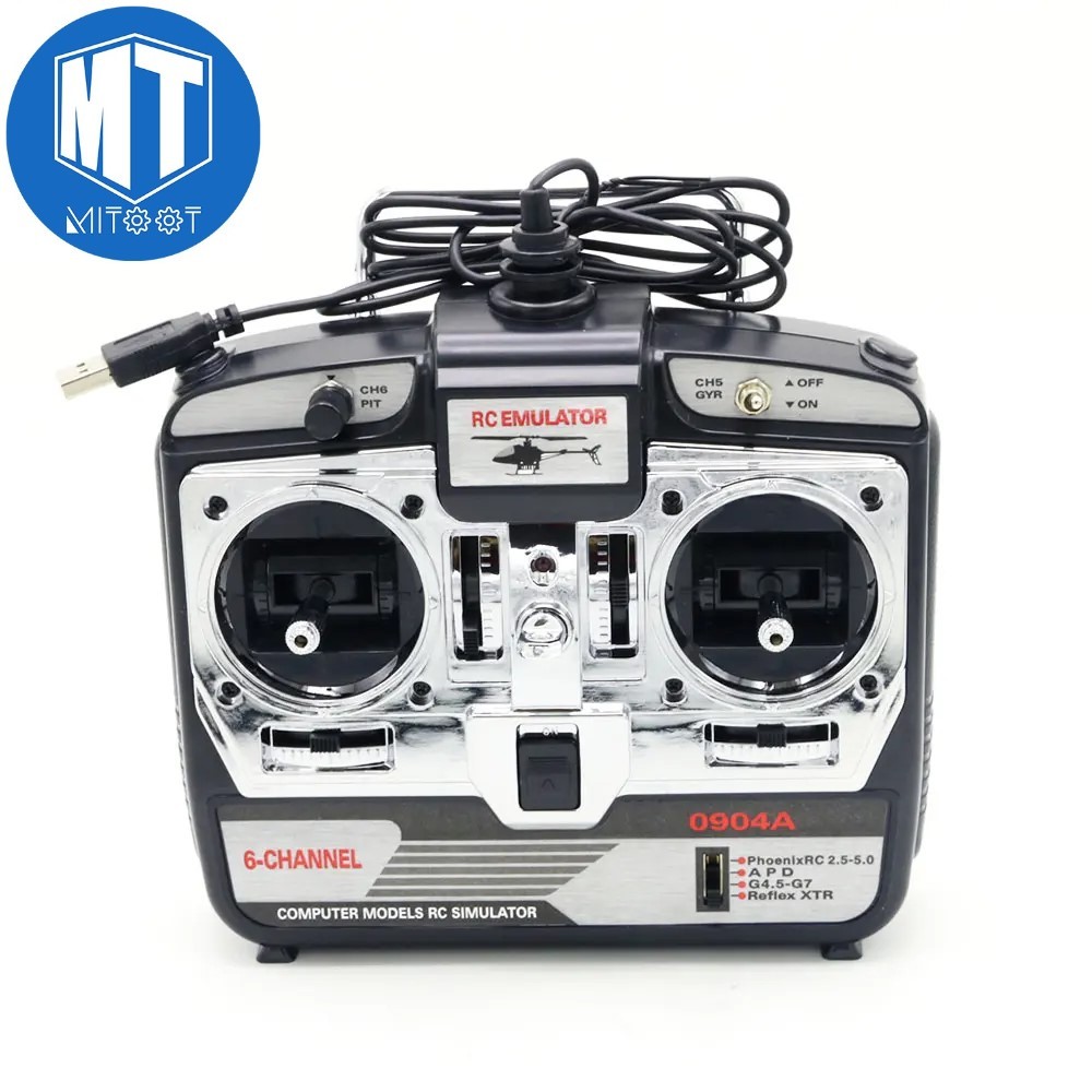 Jtl-0904a 6CH RC Flight Simulator สนับสนุน Realflight G7 Phoenix 5.0 XTR รีโมทคอนโทรลเฮลิคอปเตอร ์ Fixed-wing เครื ่ องบิน ( MODE1