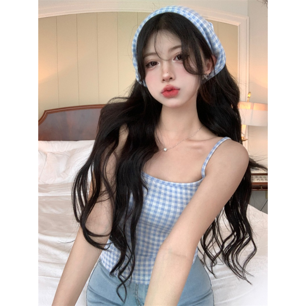 NZN โดปามีนริมทะเลเกาหลีสวมใส่ในช่วงฤดูร้อนหวานและเผ็ดลมยกทรงเสื้อกั๊กหญิง