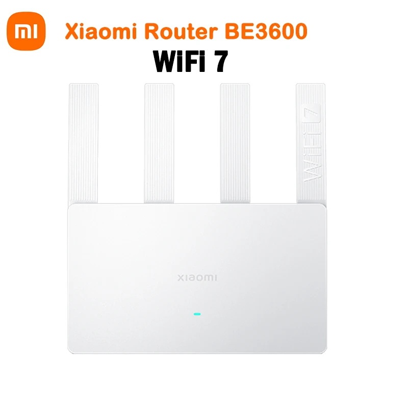Xiaomi BE3600 Gigabit รุ ่ น Router WiFi 7 ตาข ่ าย MLO Dual-Band End Ethernet พอร ์ ต Repeater VPN เครือข ่ าย Gaming Acceleration