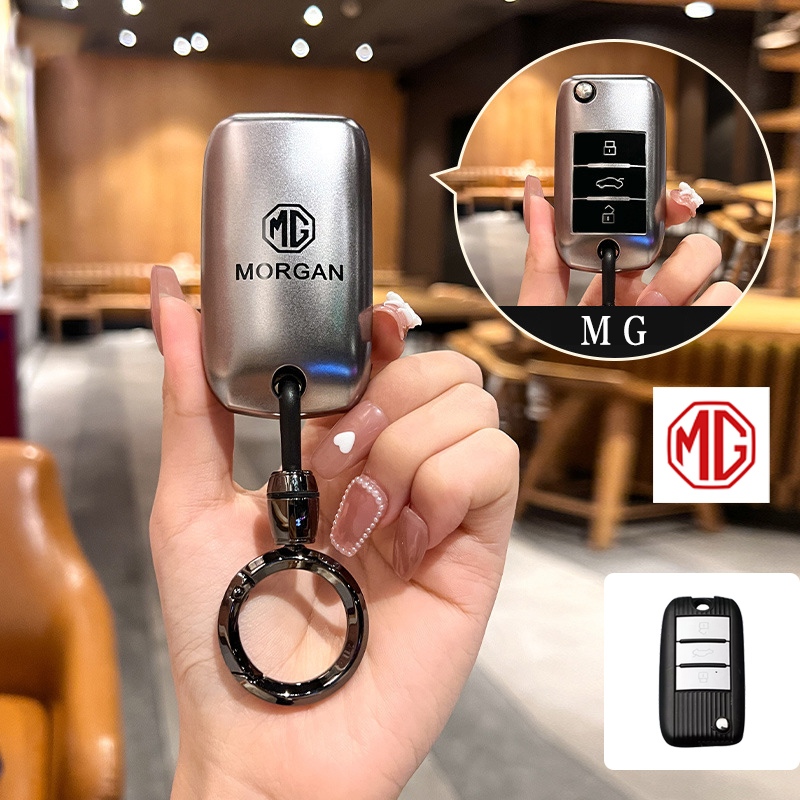 Mg 3 ปุ่มรถ Remote Key สําหรับ MG MG3 ZS EV MG4 MG5 MG6 MG HS EP/MG5 mt ฝาครอบพวงกุญแจ