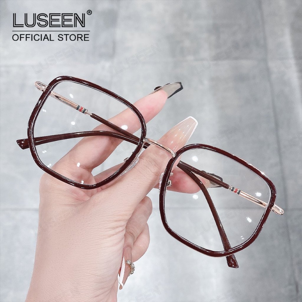 LUSEEN  ป้องกันรังสียูวี ป้องกันแสงสีฟ้า แว่นตาโฟโตโครมิก สําหรับผู้ชาย และผู้หญิง AG2264