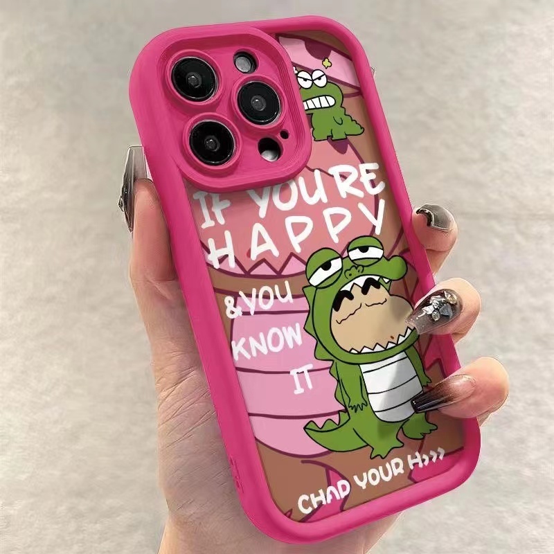 เคส Realme Note 50 11 5G 11X 5G 11 4G 10 4G 9i 4G 8i 8 4G 8 Pro 7i C17 7 4G 7 Pro 6 Pro 5 Pro 6 6S 5 5i 5s 6i 2 Pro 2 U1 เคส ซิลิโคนไดโนเสาร์ดินสอสี Shinshin กรณีโทรศัพท์