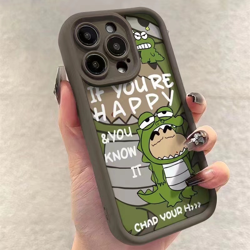 เคส Realme Note 50 11 5G 11X 5G 11 4G 10 4G 9i 4G 8i 8 4G 8 Pro 7i C17 7 4G 7 Pro 6 Pro 5 Pro 6 6S 5 5i 5s 6i 2 Pro 2 U1 เคส ซิลิโคนไดโนเสาร์ดินสอสี Shinshin กรณีโทรศัพท์ - รูปที่ 3