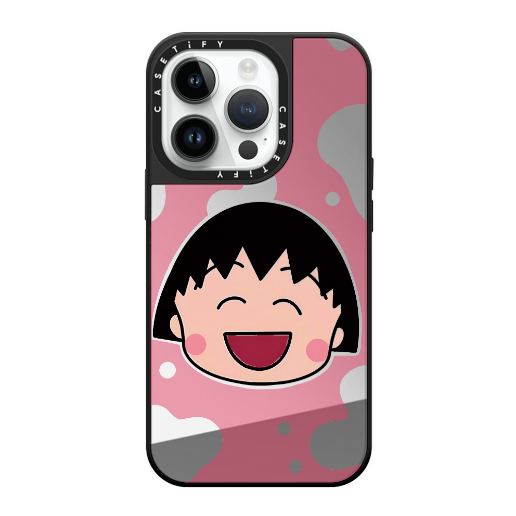 Casetify Cherry Maruko เหมาะสําหรับ iPhone 15 Pro Max 14 Pro Max 13 Pro Max 12 Pro Max 11 กระจกเคสโทรศัพท ์