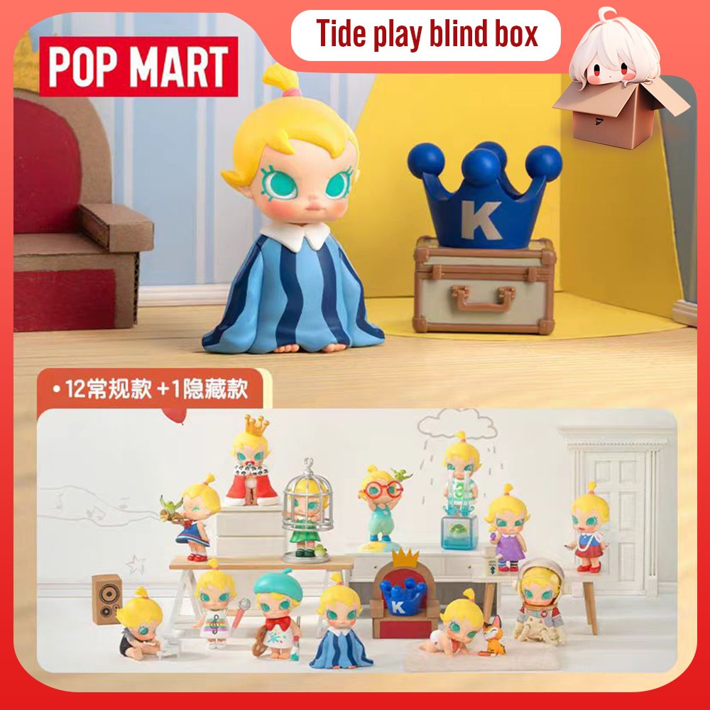 Popmart Bubble Matt Baby Molly เมื ่ อฉันอายุสามปีซีรีส ์ กล ่ องตาบอดทํามือเล ่ นน ้ ํา