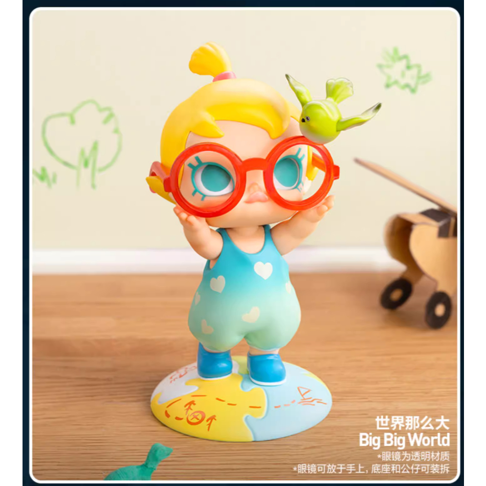 Popmart Bubble Matt Baby Molly เมื ่ อฉันอายุสามปีซีรีส ์ กล ่ องตาบอดทํามือเล ่ นน ้ ํา