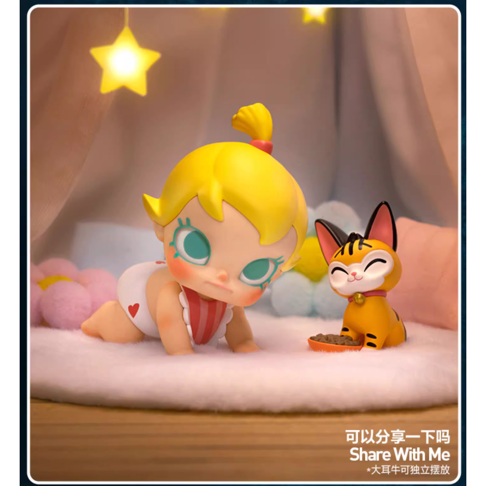 Popmart Bubble Matt Baby Molly เมื ่ อฉันอายุสามปีซีรีส ์ กล ่ องตาบอดทํามือเล ่ นน ้ ํา