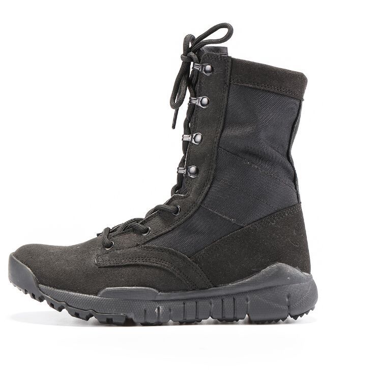 หนังหนังกลับคุณภาพสูง CQB Desert Mens Combat Boots Ultralight Military Tactical Boots Unisex
