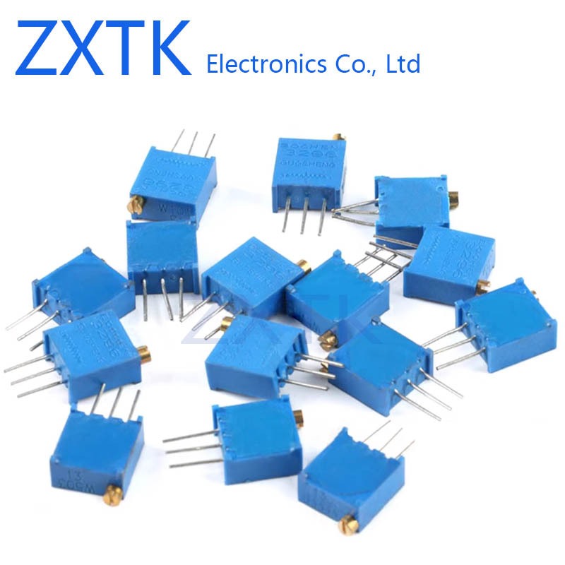 10pcs Variable resistor 3296W 1K-500K 1Kohm-500Kohm 100ohm 200ohm 500ohm 1M 2M Potentiometer