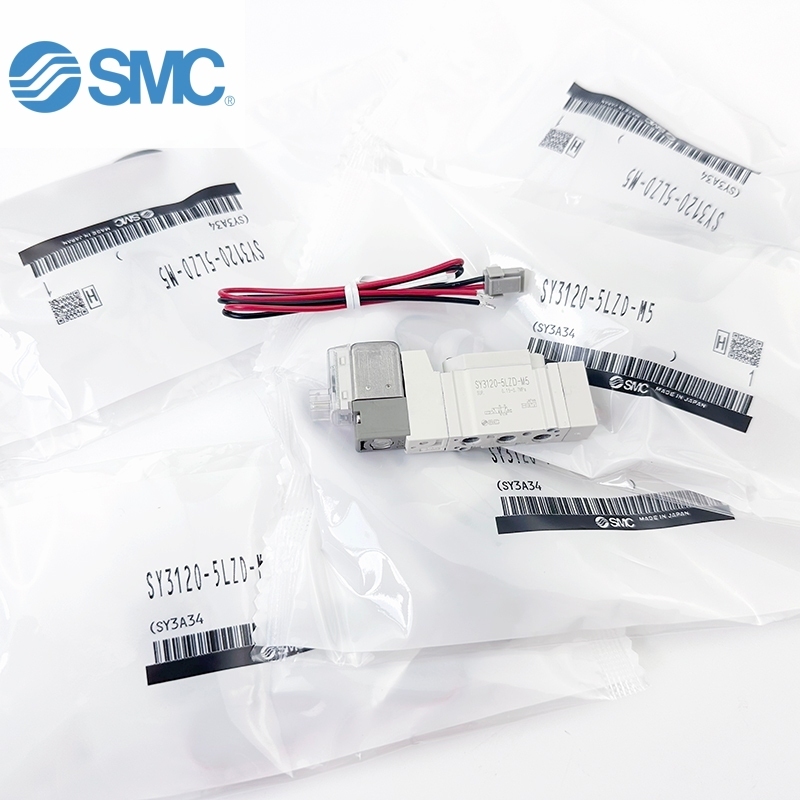 SMCโซลินอยวาล์วควบคุมSY3120-5LZD/GZD/DZD/DZ/01/02 // C4/C6/C8/M5 SY3120