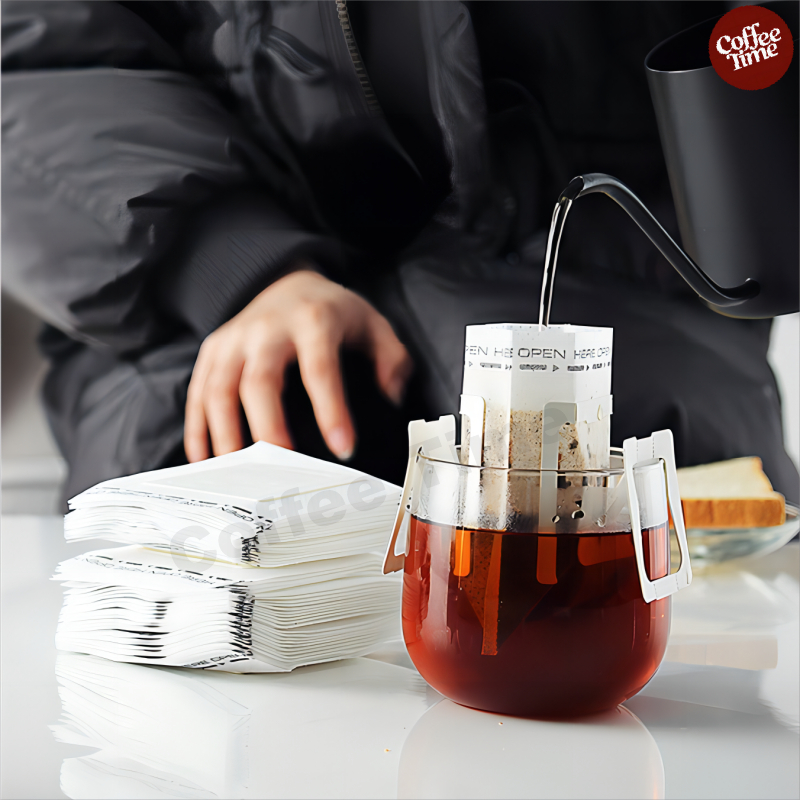 ถุงดริปกาแฟ 50ซอง แบบมีหูแขวน Drip Coffee Filter Bag CoffeeTimeShop