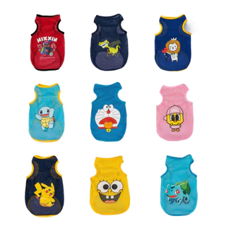 sunscreen Cartoon printed pet Clothes Cat and dog shirt