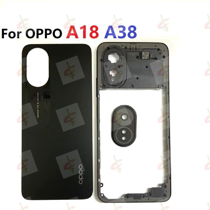 บอดี้ Body ฝาหลัง เคสกลาง กรอบหน้าจอ สําหรับ OPPO A18 A38 CPH2591 CPH2579