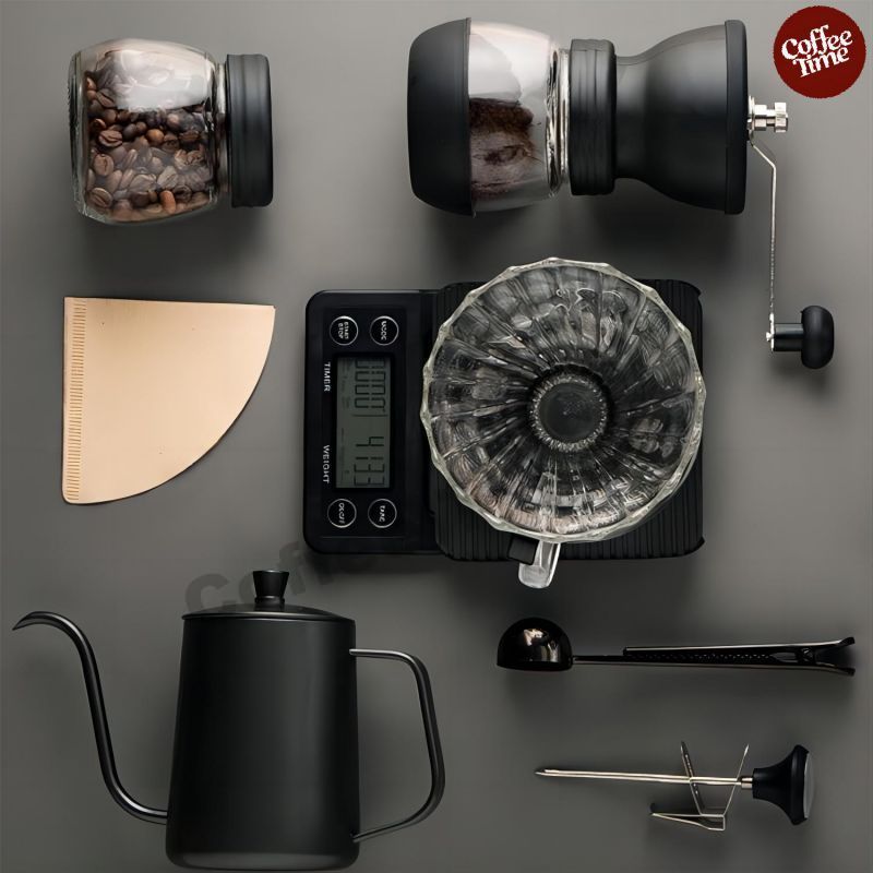 ชุดดริปกาแฟ มือใหม่ พกพา อุปกรณ์ดริปกาแฟ Coffee Drip Set CoffeeTimeShop
