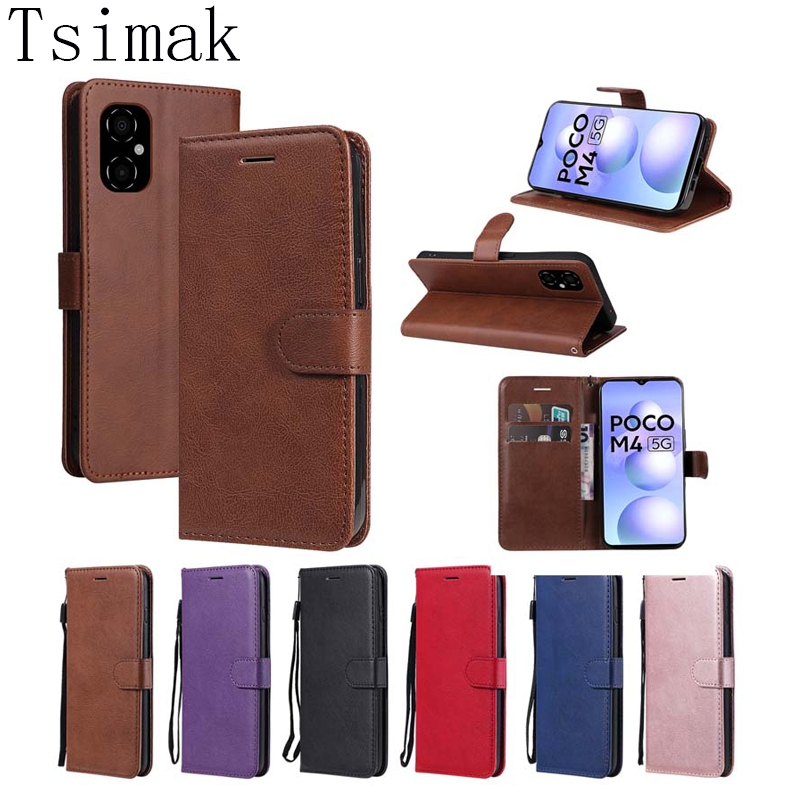 ปลอกหนัง POCO X3 X4 X5 M3 M4 F5 Pro X3 X4 F3 F4 NFC GT M5 M5S Flip Stand Case กระเป๋ากระเป๋าสตางค์ฝาครอบโทรศัพท์