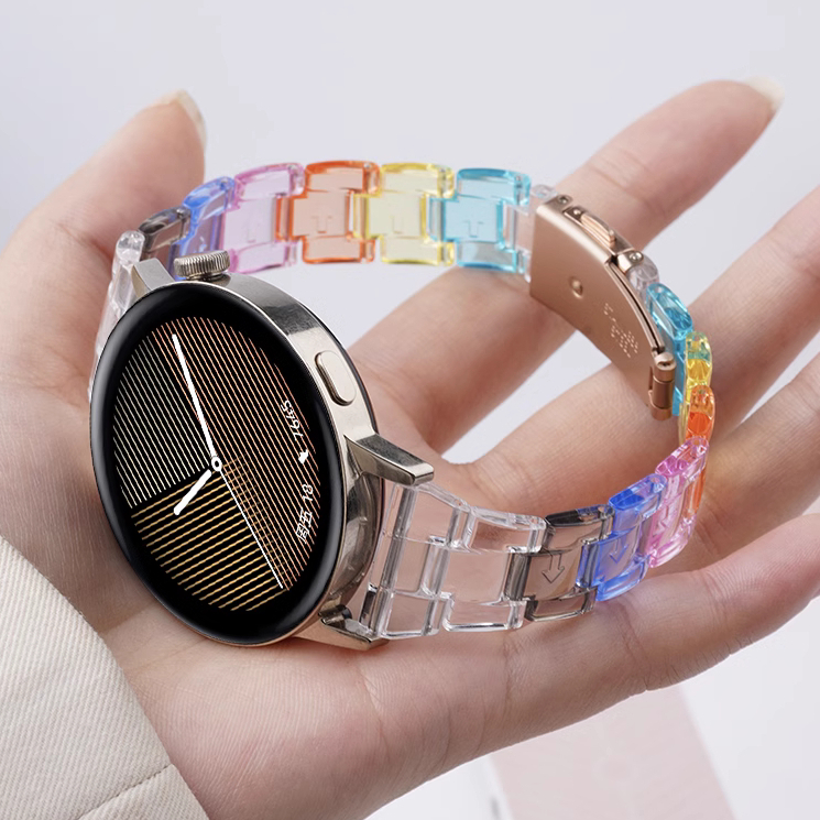 Clear Rianbow สาย 18mm 20mm 22mm สาย huawei watch gt 5 pro Strap สาย huawei watch gt 5 Strap GT2 pro GT2E GT3 Pro Huawei GT4 Strap Amazfit Bip 5 / Amazfit Bip 3 Strap GTS2 GTS3 Amazfit GTS 4 mini สายนาฬิกา Galaxy Watch 7 สาย huawei watch gt 5 สาย