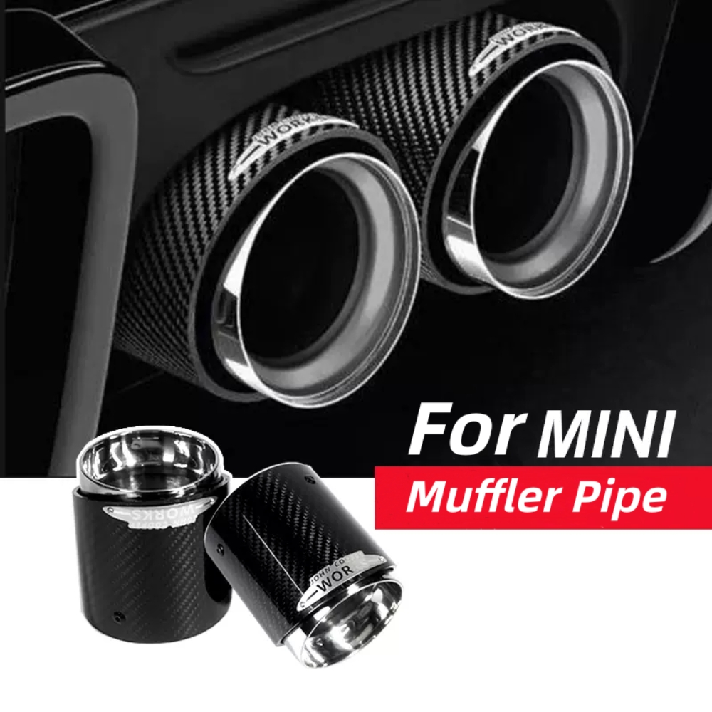 1 ชิ้นคาร์บอนไฟเบอร์ mini ท่อไอเสียเคล็ดลับ Fit สําหรับ R55 R56 R57 R58 R59 R60 R61 F54 F55 F56 F57 F60 mini Cooper ราคา ถูกที่สุด ดีลบีเคเค