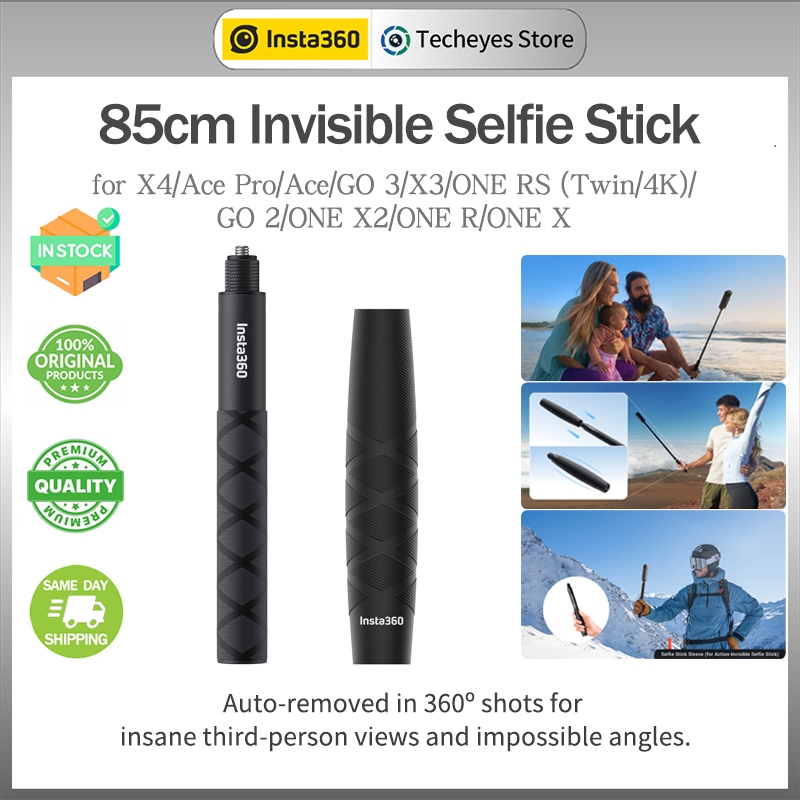 【New Arrival】Insta360 85cm Invisible Selfie Stick for X4/Ace Pro/Ace/GO 3/X3/ONE RS (Twin/4K)/GO 2/ONE X2/ONE R/ONE X
