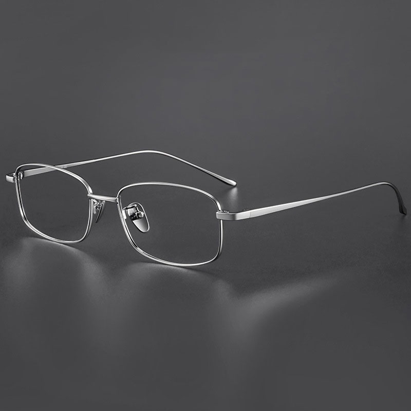 Ultralight ยืดหยุ่นไทเทเนียมกรอบแว่นตาผู้หญิงผู้ชาย Unisex Vintage ขนาดเล็กสแควร์กรอบแว่นตา 8027