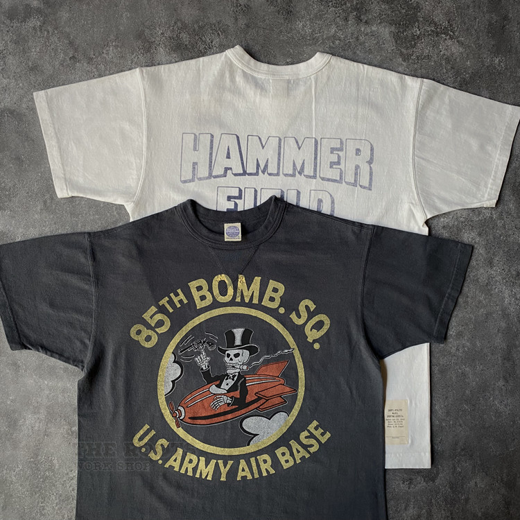 ((ผ้าฝ้าย 100%) ของเล่น MCCOY Military Retro Death Squadron เสื้อยืดแขนสั้นผ้าฝ้ายแท้
