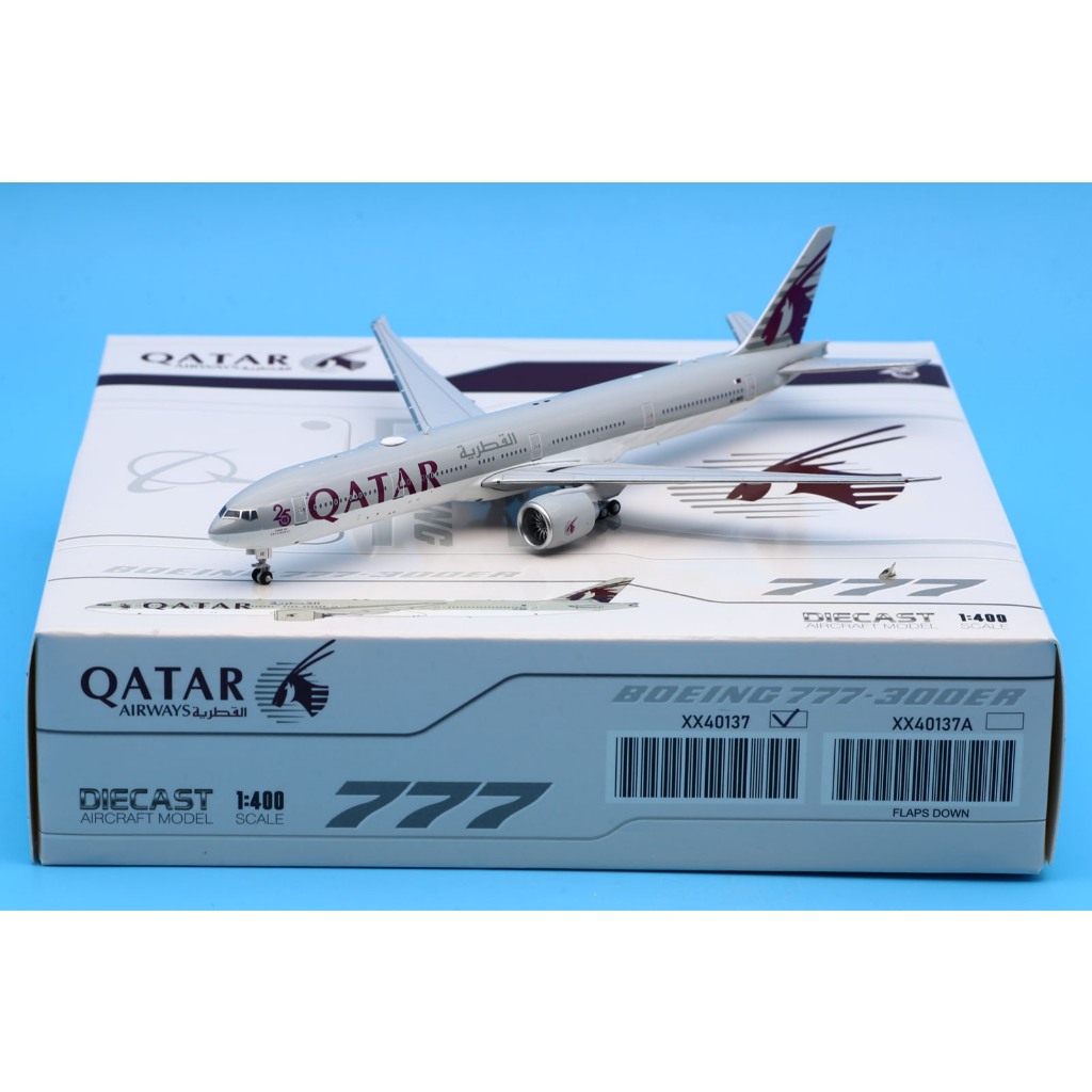 Xx40137 Alloy Collectible Plane Gift JC Wings 1:400 การบินกาตาร์ "25 Years of Excellence" โบอิ้ง B77