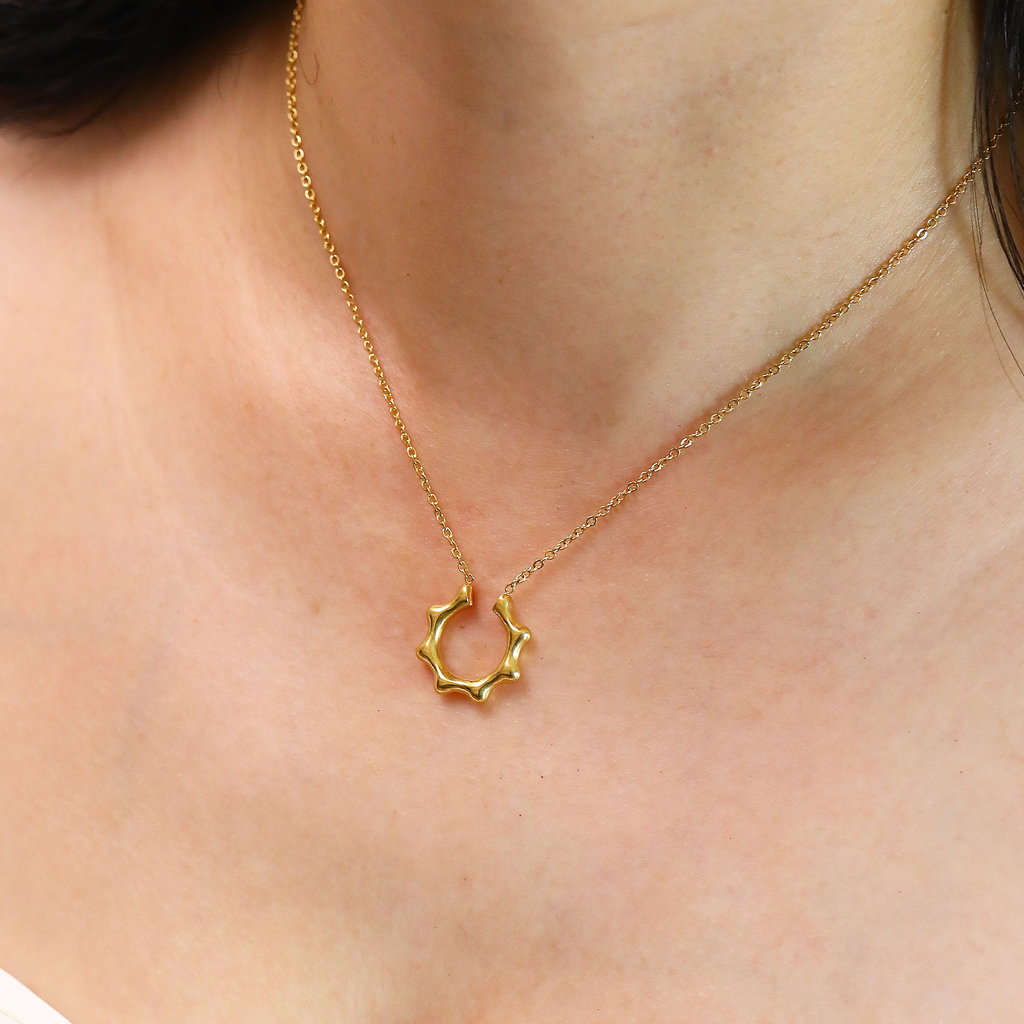 Simple Sun Design สร ้ อยคอสแตนเลส , สร ้ อยคอจี ้ ที ่ ยั ่ งยืนสี